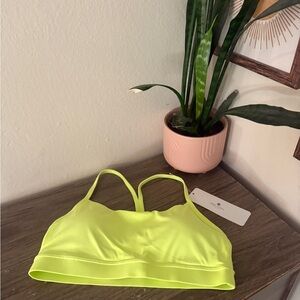Neon Yellow Sports Bra